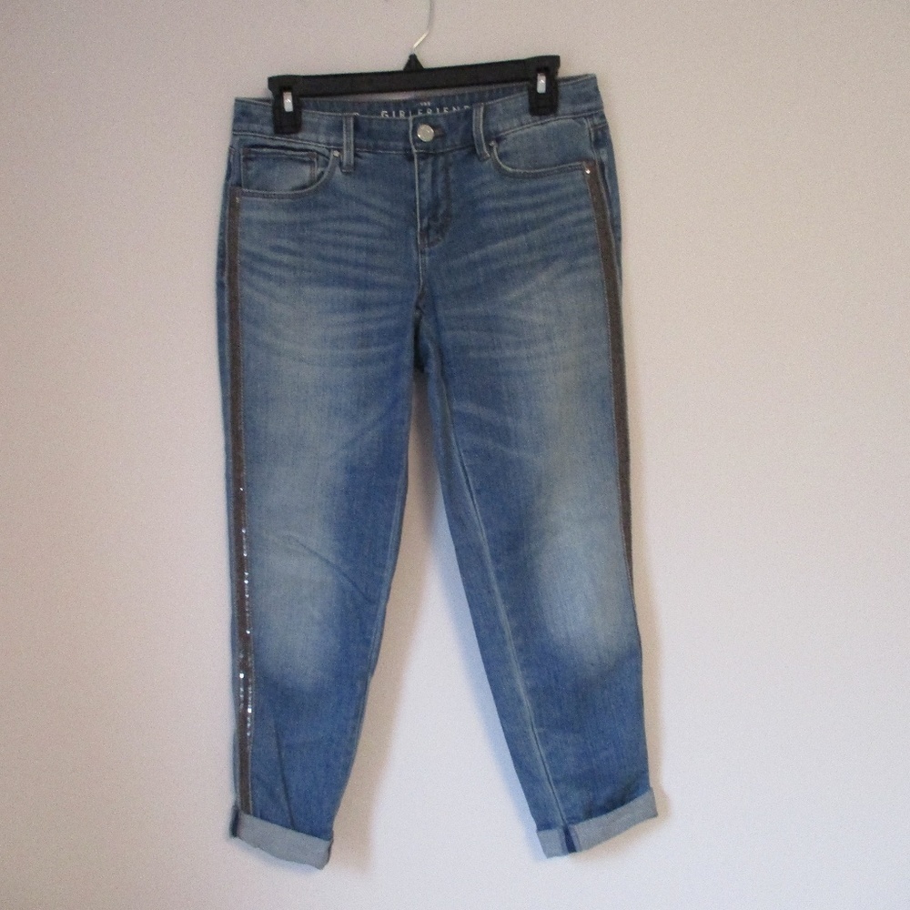 White House Black Market Jeans The Girlfriend Size 2P Light Blue